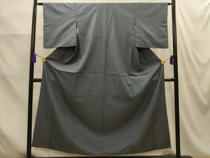 平和屋着物■上質な紬　菱文　正絹　逸品　AABM7625sx