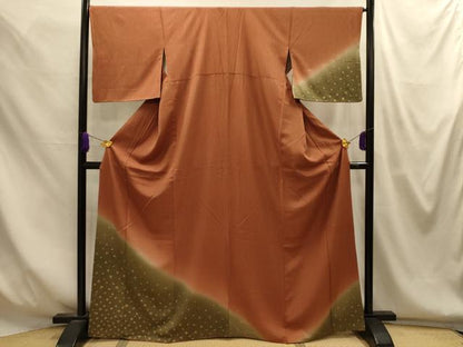 平和屋着物■訪問着　舞花文　暈し染め　金彩　正絹　逸品　AABM7633sx