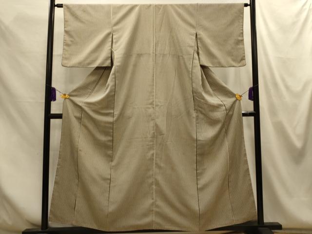 平和屋着物■上質な小紋　間道　正絹　逸品　AABM7636sx