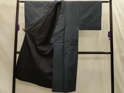 平和屋着物■男性　本場大島紬　格子　正絹　逸品　AABM7639sx