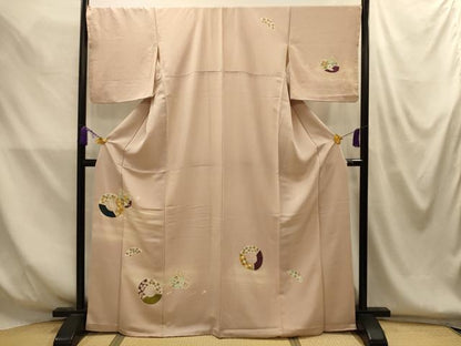平和屋着物■訪問着　仕覆花文　暈し染め　金彩　正絹　逸品　AABM7647sx