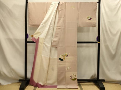 平和屋着物■訪問着　仕覆花文　暈し染め　金彩　正絹　逸品　AABM7647sx