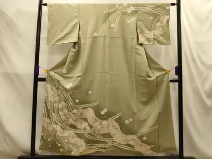 平和屋着物■訪問着　辻が花　絞り　暈し染め　正絹　逸品　AABM7648sx