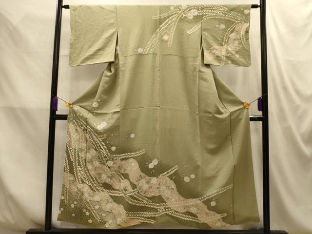 平和屋着物■訪問着　辻が花　絞り　暈し染め　正絹　逸品　AABM7648sx