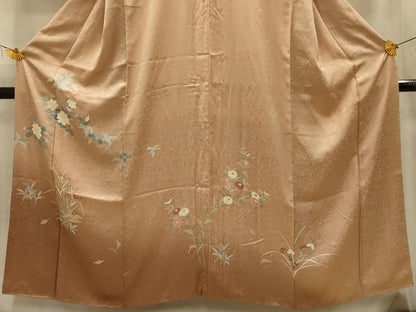 平和屋着物■訪問着　枝花文　暈し染め　正絹　逸品　AABM7649sx