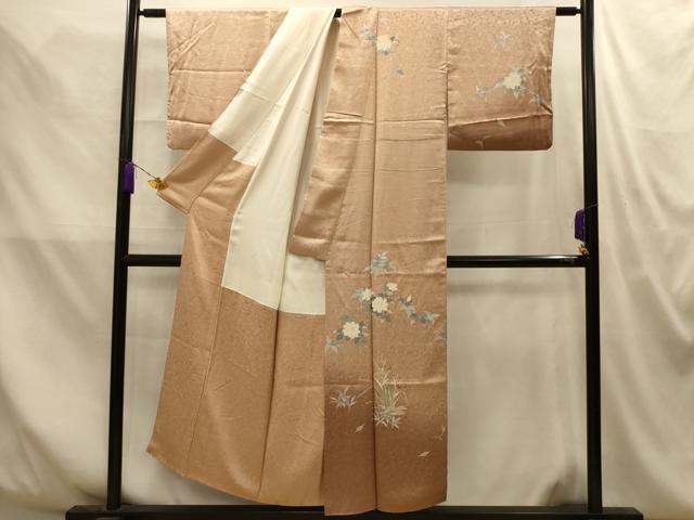 平和屋着物■訪問着　枝花文　暈し染め　正絹　逸品　AABM7649sx