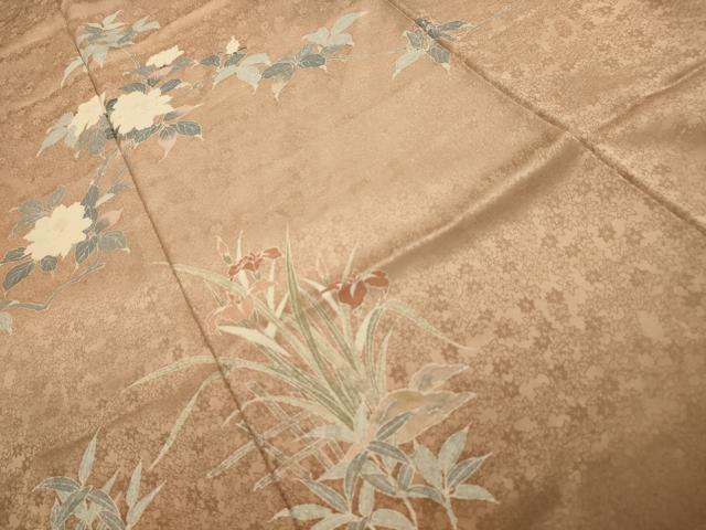 平和屋着物■訪問着　枝花文　暈し染め　正絹　逸品　AABM7649sx