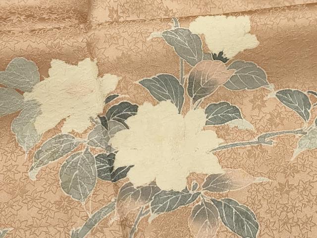 平和屋着物■訪問着　枝花文　暈し染め　正絹　逸品　AABM7649sx