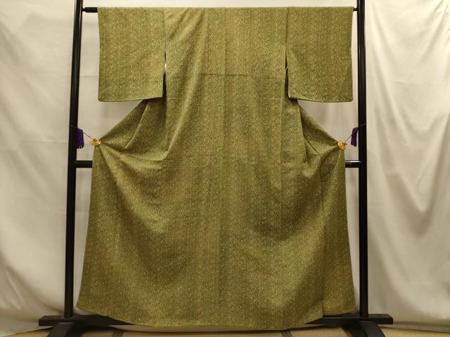 平和屋着物■上質な小紋　花間道　正絹　逸品　AABM7657sx