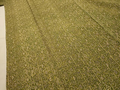 平和屋着物■上質な小紋　花間道　正絹　逸品　AABM7657sx