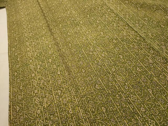 平和屋着物■上質な小紋　花間道　正絹　逸品　AABM7657sx