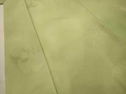 平和屋着物■上質な小紋　立波飛鶴花地紋　暈し染め　正絹　逸品　AABM7666sx