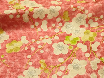 平和屋着物■上質な小紋　枝梅文　暈し染め　正絹　逸品　AABM7672sx