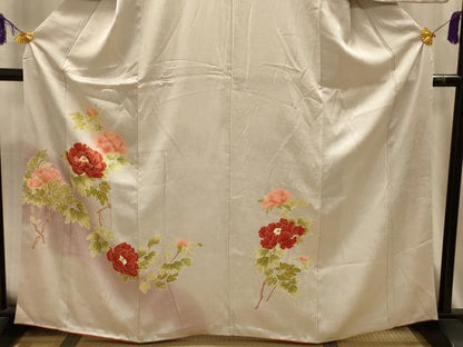 平和屋着物■訪問着　枝花文　暈し染め　正絹　逸品　AABM7681sx