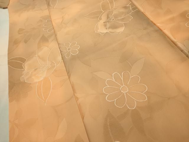 平和屋着物■上質な小紋　地紋起こし　草花文　暈し染め　正絹　逸品　AABM7686sx