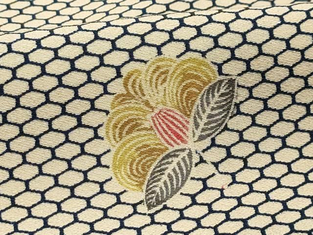 平和屋着物■上質な小紋　舞花文　正絹　逸品　AABM7694sx