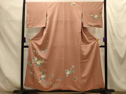 平和屋着物■訪問着　枝花文　正絹　逸品　AABM7699sx