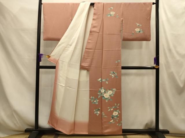平和屋着物■訪問着　枝花文　正絹　逸品　AABM7699sx