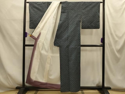 平和屋着物■上質な紬　変わり間道　正絹　逸品　AABM7701sx