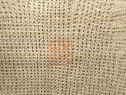 平和屋着物●本塩沢　やまだ織　訪問着　染色作家　桐村博　訪問着　横段文　証紙付き　正絹　逸品　AABM8007cs