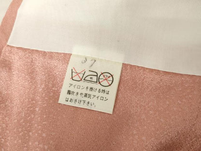 平和屋着物●訪問着　流水枝花文　暈し染め　金銀彩　正絹　逸品　AABM8021cs