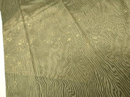 平和屋着物●訪問着　寿光織　杢目文　金糸　ロング丈　正絹　逸品　AABM8027cs