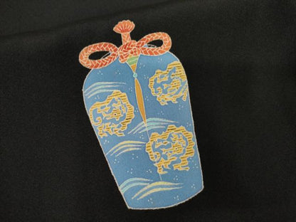 平和屋着物●本加賀友禅作家　水野博　黒留袖　仕覆花文　正絹　逸品　AABM8064cs