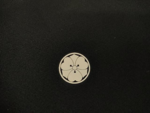 平和屋着物●本加賀友禅作家　水野博　黒留袖　仕覆花文　正絹　逸品　AABM8064cs
