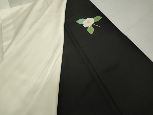 平和屋着物●本加賀友禅作家　水野博　黒留袖　仕覆花文　正絹　逸品　AABM8064cs