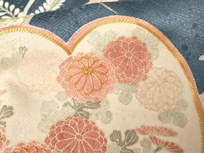 平和屋着物●訪問着　草花文　桐　金彩　正絹　逸品　AABM8071cs