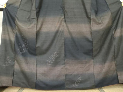平和屋着物●本場大島　訪問着　9マルキ　枝花文　正絹　逸品　AABM8076cs