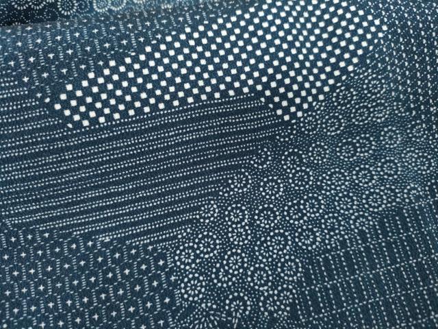 平和屋着物●江戸小紋　切嵌花文　正絹　逸品　AABM8086cs