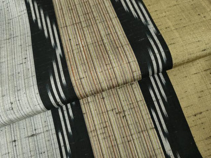 平和屋着物●上質な紬　間道　正絹　逸品　AABM8117cs