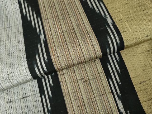 平和屋着物●上質な紬　間道　正絹　逸品　AABM8117cs