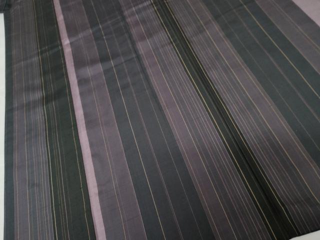 平和屋着物●上質な紬　間道　正絹　逸品　AABM8123cs