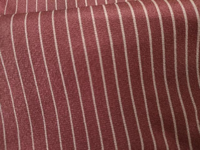 平和屋着物■上質な小紋　縞　ロング丈　正絹　逸品　AABM8124cs