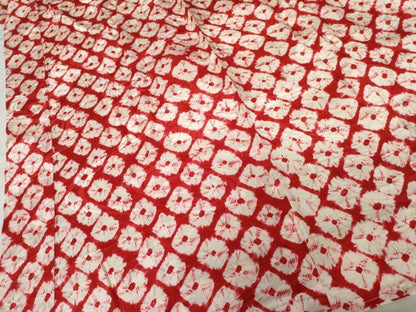 平和屋着物●長襦袢　無双仕立て　蜘蛛絞り　半衿刺繍　正絹　逸品　未使用　AABM8129cs
