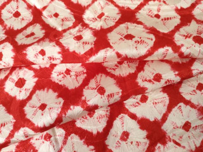 平和屋着物●長襦袢　無双仕立て　蜘蛛絞り　半衿刺繍　正絹　逸品　未使用　AABM8129cs