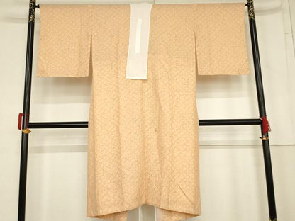 平和屋着物●長襦袢　単衣　文字文　正絹　逸品　AABM8132cs