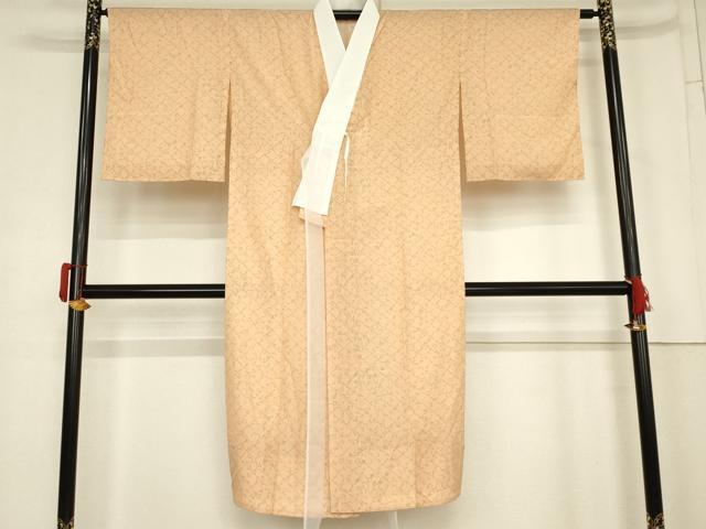 平和屋着物●長襦袢　単衣　文字文　正絹　逸品　AABM8132cs