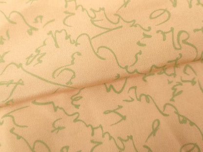 平和屋着物●長襦袢　単衣　文字文　正絹　逸品　AABM8132cs