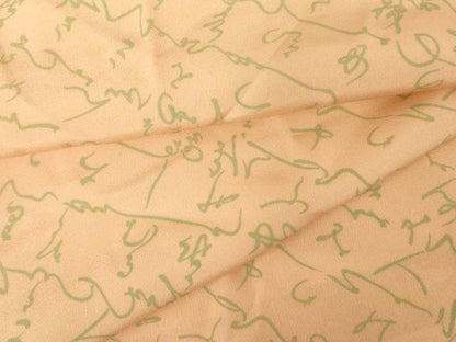平和屋着物●長襦袢　単衣　文字文　正絹　逸品　AABM8132cs