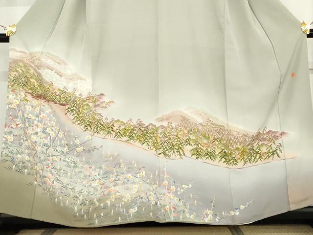 平和屋着物●本加賀友禅作家　茶谷孝志　色留袖　浜松風景文　暈し染め　正絹　逸品　AABM8152cs