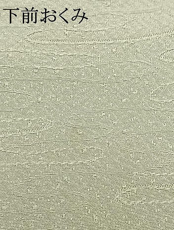 平和屋着物●上質な色無地　エ霞地紋　柳鼠色　正絹　逸品　AABM8161fy