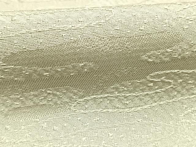 平和屋着物●上質な色無地　エ霞地紋　柳鼠色　正絹　逸品　AABM8161fy
