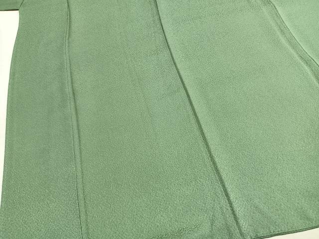 平和屋着物●上質な色無地　紋意匠　柳染色　正絹　逸品　未使用　AABM8165fy