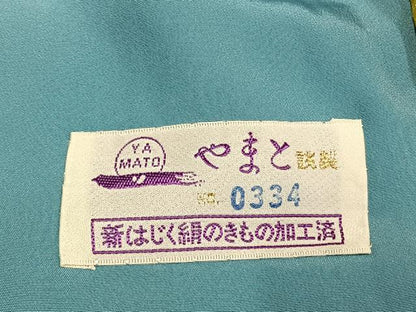 平和屋着物●上質な色無地　瑠璃紺色　やまと誂製　正絹　逸品　未使用　AABM8169fy