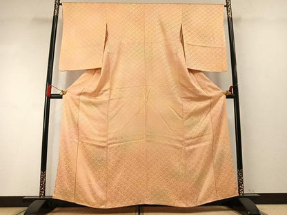 平和屋着物●上質な小紋　青海波地紋　暈し染め　正絹　逸品　AABM8180fy