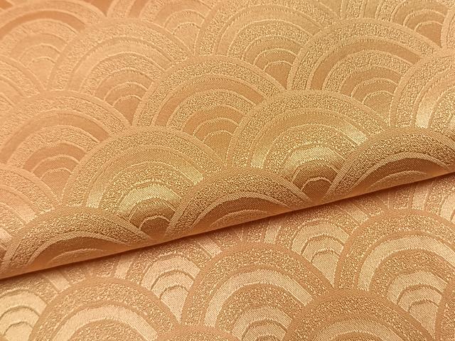 平和屋着物●上質な小紋　青海波地紋　暈し染め　正絹　逸品　AABM8180fy