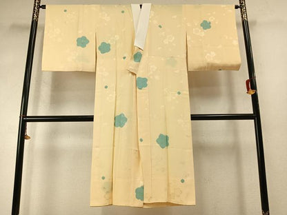 平和屋着物●長襦袢　無双仕立て　絞り　舞桜文　正絹　逸品　AABM8212fy